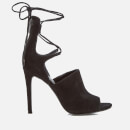 Kendall + Kylie Women's Estella Suede Strappy Heeled Sandals - Black