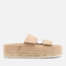 Senso Women's Klayton Suede Double Strap Flatform Sandals - Sand