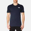 The North Face Men's Short Sleeve Simple Dome T-Shirt - Urban Navy/TNF White