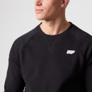 Klassischer Pullover mit Rundhalsausschnitt - S - Schwarz