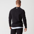 Klassischer Pullover mit Rundhalsausschnitt - S - Schwarz