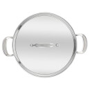 Jamie Oliver by Tefal Stainless Steel Non-Stick Shallow Pan with Lid - 30cm