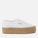 Superga Women's 2790 Cotropew Flatform Espadrille Trainers - White