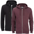 2 Sweats Hommes à Capuche Homme Gridiron Smith & Jones - Noir/Bordeaux