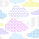 Superfresco Easy Kids' Marshmallow Pastel Clouds Wallpaper