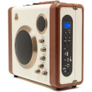 GPO Retro Manga Bluetooth Speaker and Guitar Amp - Cream/Tan