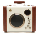GPO Retro Manga Bluetooth Speaker and Guitar Amp - Cream/Tan
