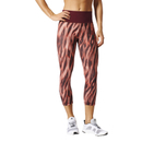 adidas Women's 3/4 Tights - Print/Maroon