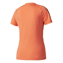 adidas Women's D2M 3 Stripe T-Shirt - Easy Coral