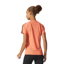 adidas Women's D2M 3 Stripe T-Shirt - Easy Coral