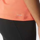 adidas Women's D2M 3 Stripe T-Shirt - Easy Coral