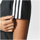 adidas Women's D2M 3 Stripe T-Shirt - Black