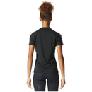 adidas Women's D2M 3 Stripe T-Shirt - Black