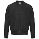 Brave Soul Men's Sanjay Bomber Jacket - Black