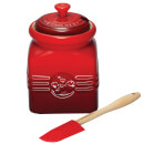 Le Creuset Stoneware Berry Jam Jar & Spreader - Cerise