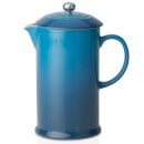 Le Creuset Stoneware Cafetiere Coffee Press - Marseille Blue