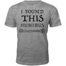 Humerus Slogan T-Shirt - Grey