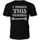 Men's Humerus Slogan T-Shirt - Black