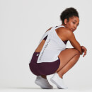IdealFit Open Back Vest Tank Top - White