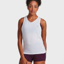 IdealFit Open Back Vest Tank Top - White