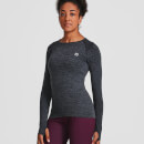 IdealFit Seamless Long Sleeve Top - Black