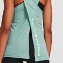 IdealFit Open Back Vest Tank Top - Soft Khaki