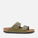 Birkenstock Women's Arizona Slim Fit Pull Up Double Strap Sandals - Olive