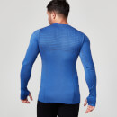 Maglia a Maniche Lunghe Seamless - XXL - Blu Navy
