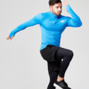 Seamless ¼ Zip-Top - S - Blue