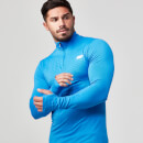 Seamless ¼ Zip-Top - S - Blue