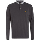 Polo à Manches Longues Homme Hatter Brave Soul - Gris Chiné