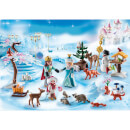 Playmobil Royal Ice Skating Trip Advent Calendar with Children's Bracelet (9008)