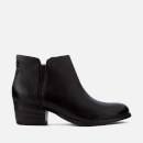 Clarks Women's Maypearl Ramie Leather Heeled Ankle Boots - Black