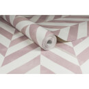 Superfresco Easy Italie Geometric Wallpaper - Pink/White