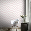Superfresco Easy Italie Geometric Wallpaper - Pink/White