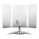 simplehuman Wide-View Rechargeable App-Enabled Stainless Steel Sensor Mirror