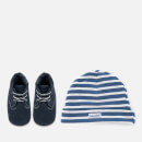 Timberland Babies' Crib Bootie with Hat Set - Navy Naturebuck