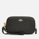 Coach Women's Polished Pebble Cross Body Clutch Bag - Black
