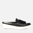 FitFlop Women's Superskate Slip-On Leather Flats - Black