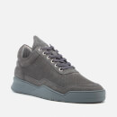 Filling Pieces Ghost Perforated Suede Low Top Trainers - Dark Grey