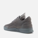 Filling Pieces Ghost Perforated Suede Low Top Trainers - Dark Grey
