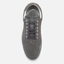 Filling Pieces Ghost Perforated Suede Low Top Trainers - Dark Grey