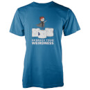 Embrace Your Weirdness Men's Blue T-Shirt