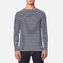 Armor Lux Men's Sailor Shirt Long Sleeve Top - Navire Blanc