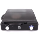 GPO Retro Stylo 2 Rubberised Finish Turntable - Black