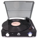 GPO Retro Stylo 2 Rubberised Finish Turntable - Black