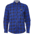 Tokyo Laundry Men's Alhambra Flannel Long Sleeve Shirt - Navy