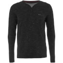 T-Shirt Homme Helter Mock Layered Longues Manches Dissident - Noir