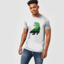 Nintendo The Legend Of Zelda Green Ganondorf Silhouette Men's Light Grey T-Shirt