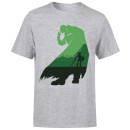 Nintendo The Legend Of Zelda Green Ganondorf Silhouette Men's Light Grey T-Shirt